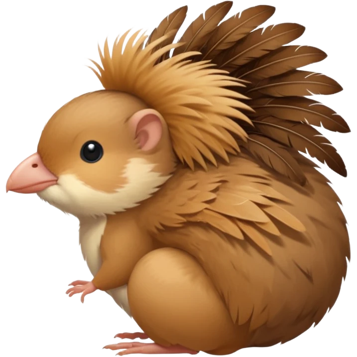 A bird on a gerbil’s back emoji