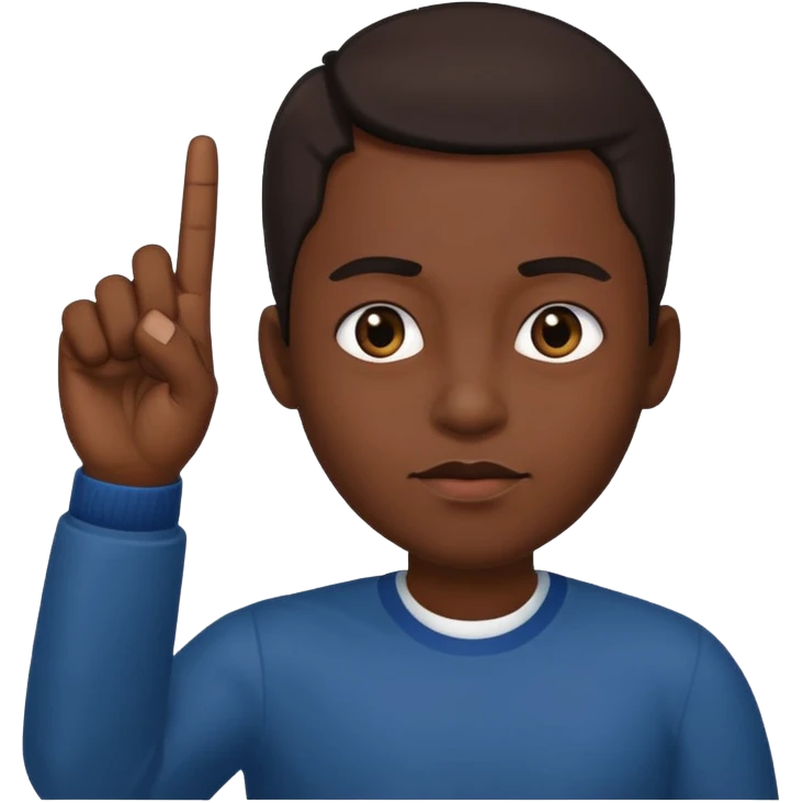 Zenci orta parmak çekiyo emoji