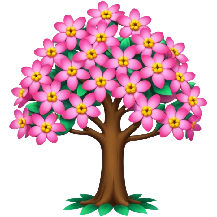 Arbre à fleur emoji