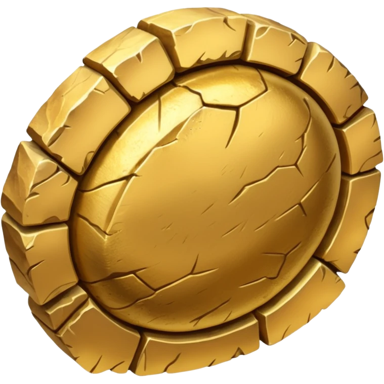 do  gold brut stone  emoji