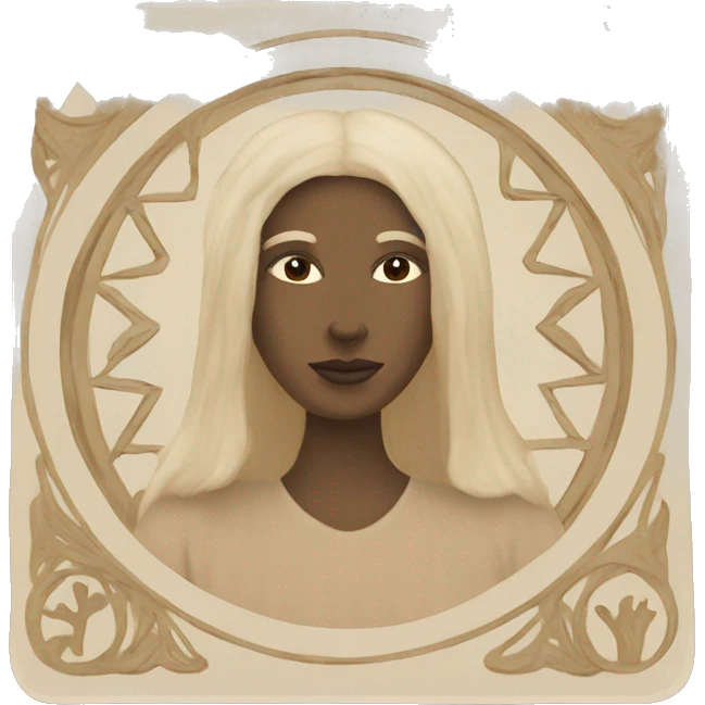 Tarot Card in beige colour  emoji