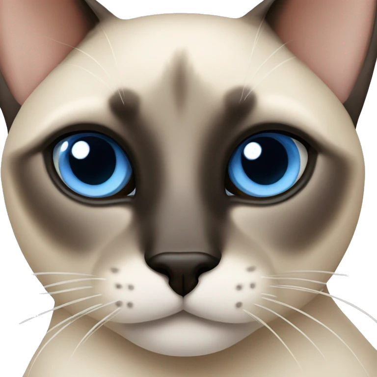 Siamese cat with blue eyes emoji