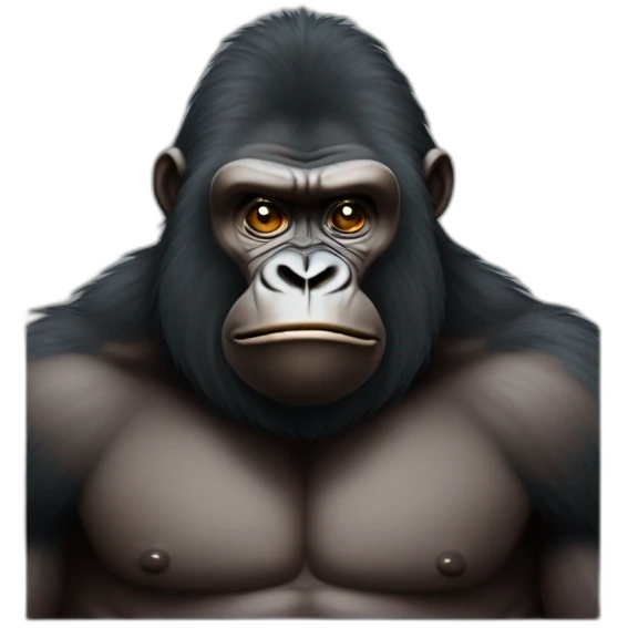 Gorille musclé emoji