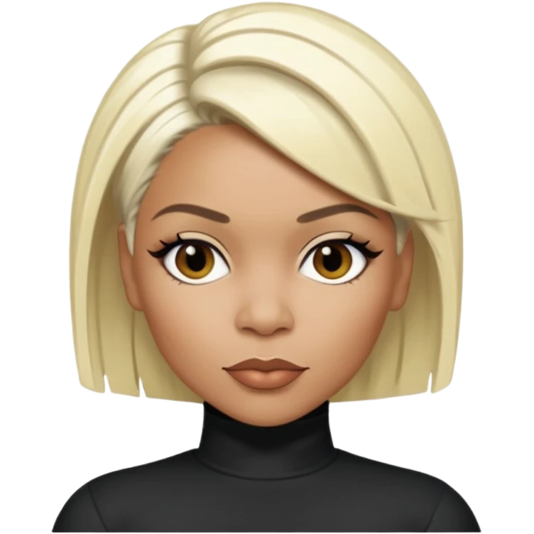 Tionne T-Boz Watkins with short platinum blonde hair emoji