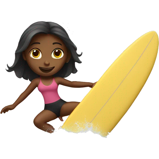 girl surfing emoji