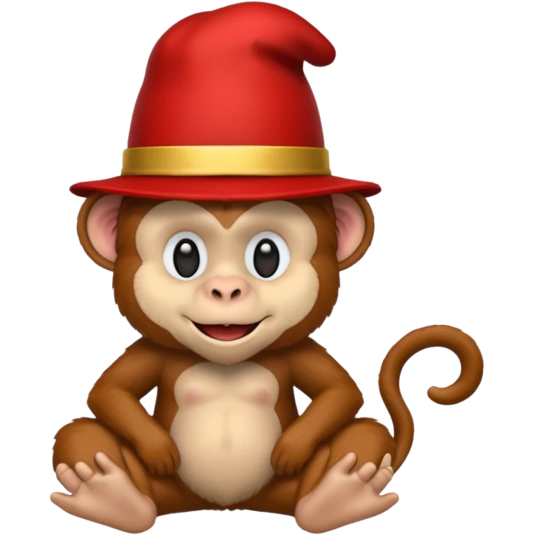 red circus monkey emoji