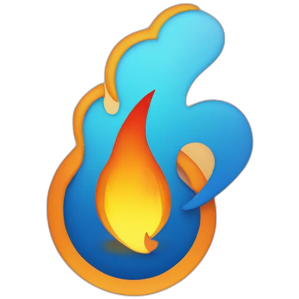 Flashpricer logo mixed with the fire emoji emoji