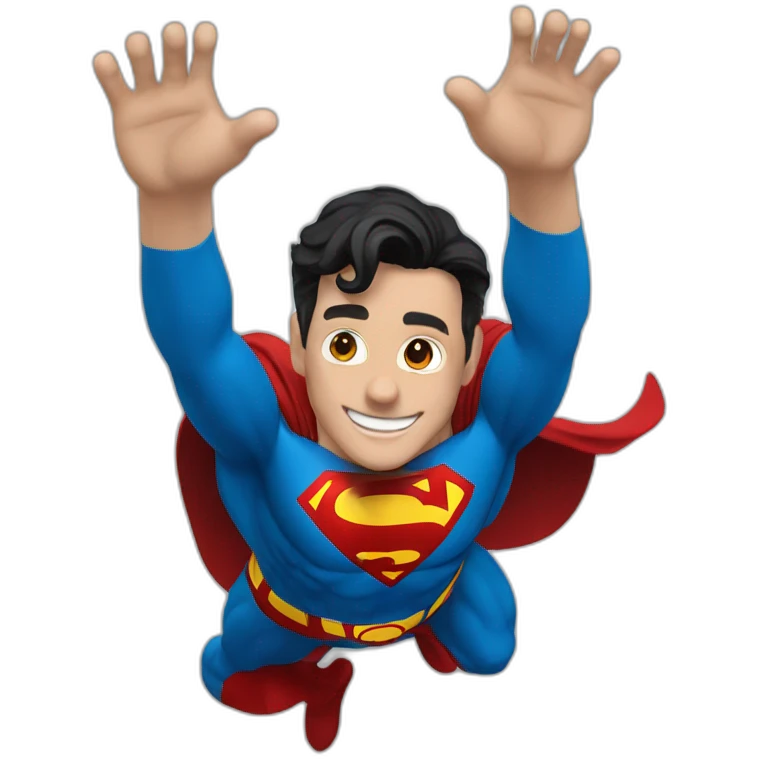 superman-boy-jump-smile-elon mask emoji