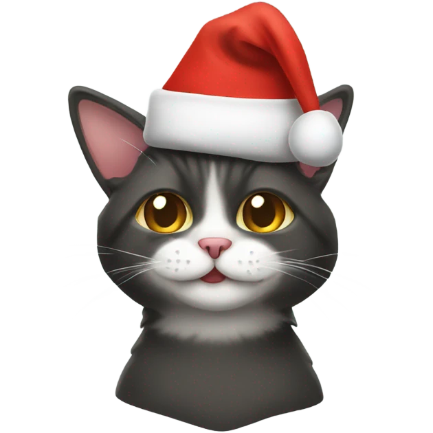 christmas hat cat emoji