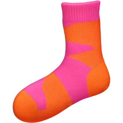 Pink and orange socks emoji