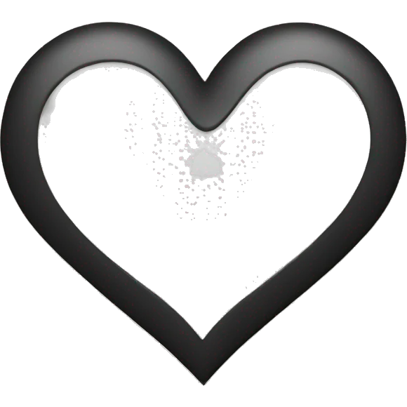 black heart emoji