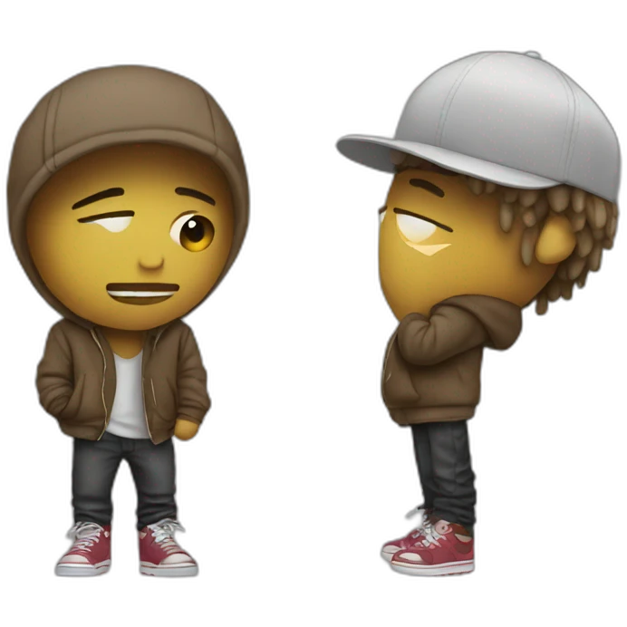 Destroy lonely rapper emoji