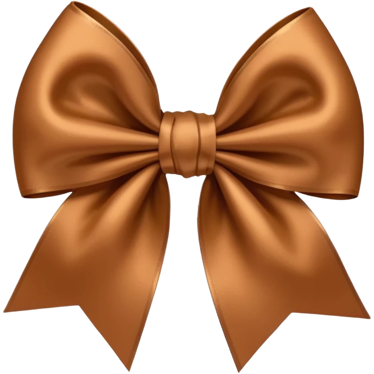 Brown bow emoji
