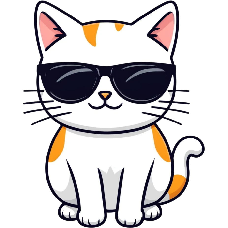 cat wearing sunglasses emoji