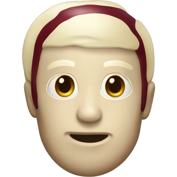 burgundy and cream object emoji