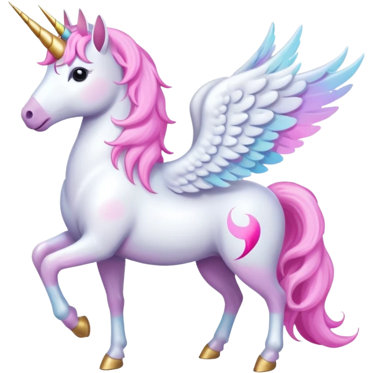 unicorn standing with wings emoji
