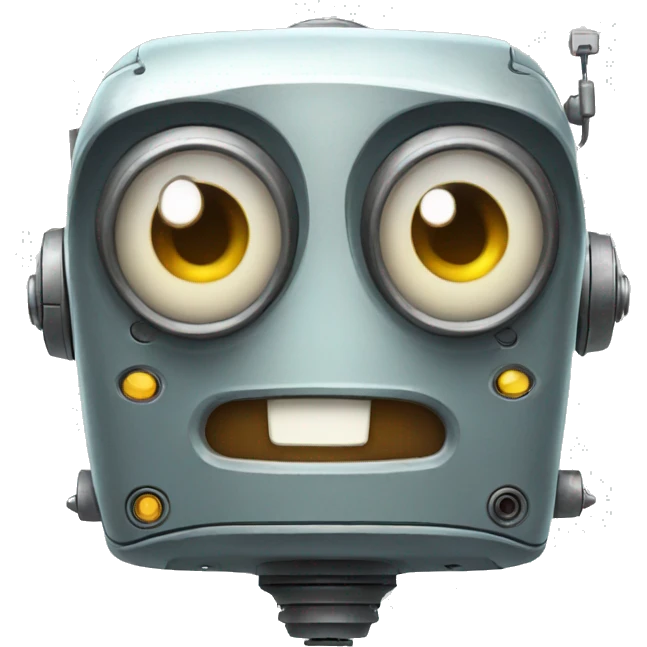  surprised robot emoji