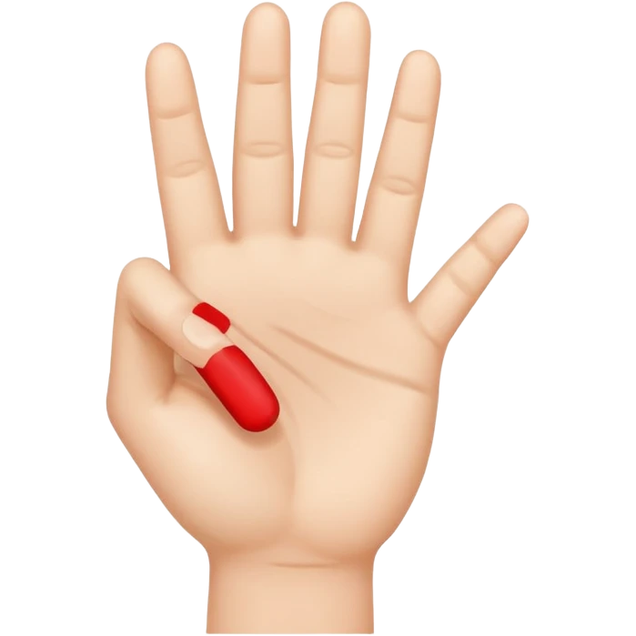 Three-finger salute emoji