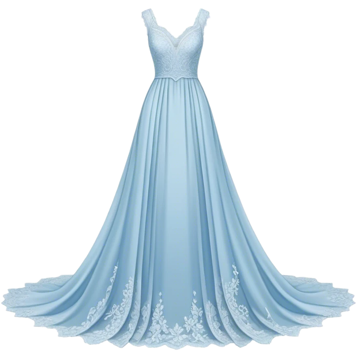 pastel blue wedding dress emoji