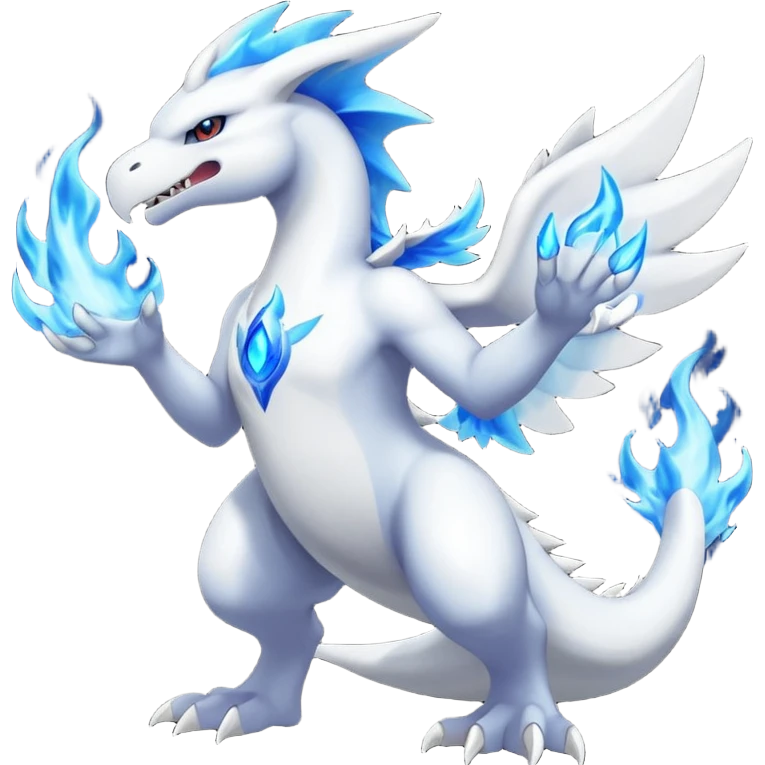 Latios-Reshiram-Fusion with blue flames (full body) emoji