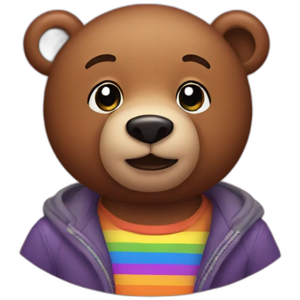 Gay bear emoji