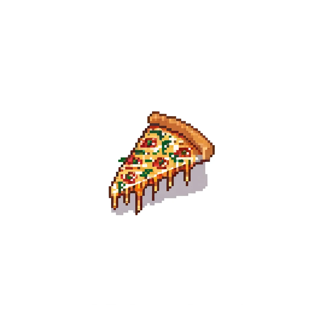 steaming hot pizza slice with melting cheese emoji