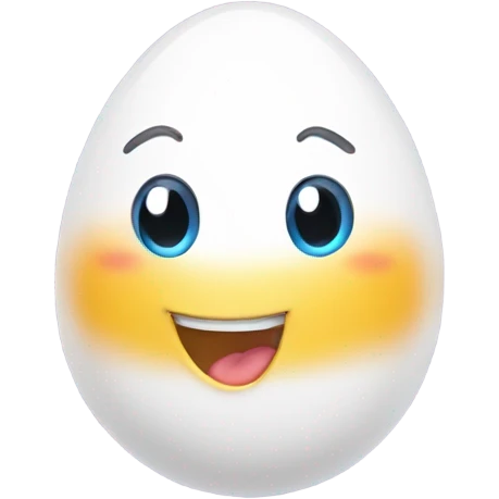 Happy egg emoji