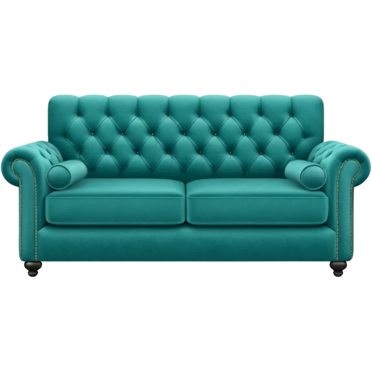 Long square teal sofa emoji