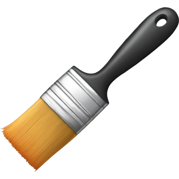 Paintbrush flying emoji