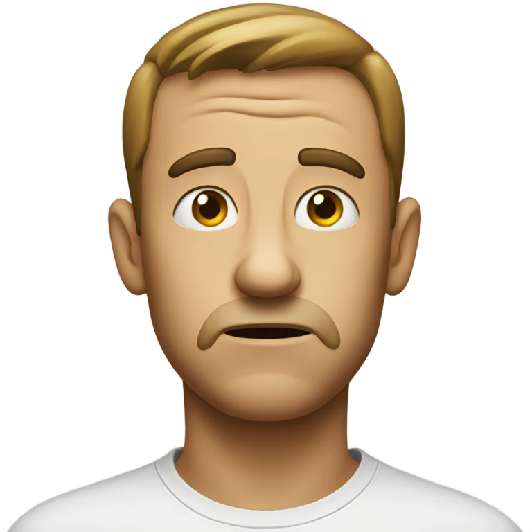 Confused face emoji