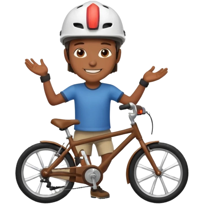 Make emoi of scout on bike emoji