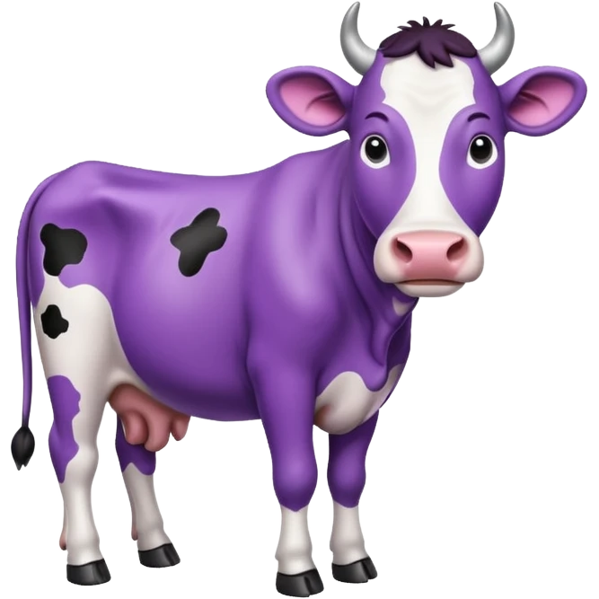 purple cow emoji