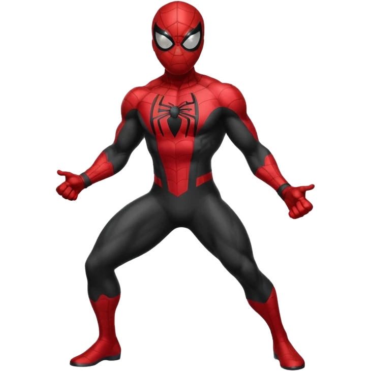 Black spiderman emoji