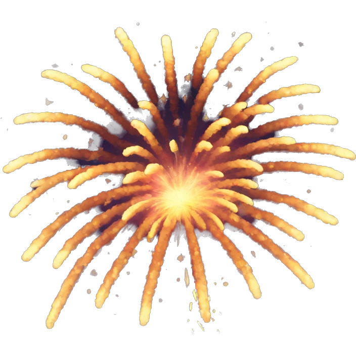 Fireworks in the sky emoji