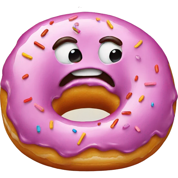 donut with a face emoji