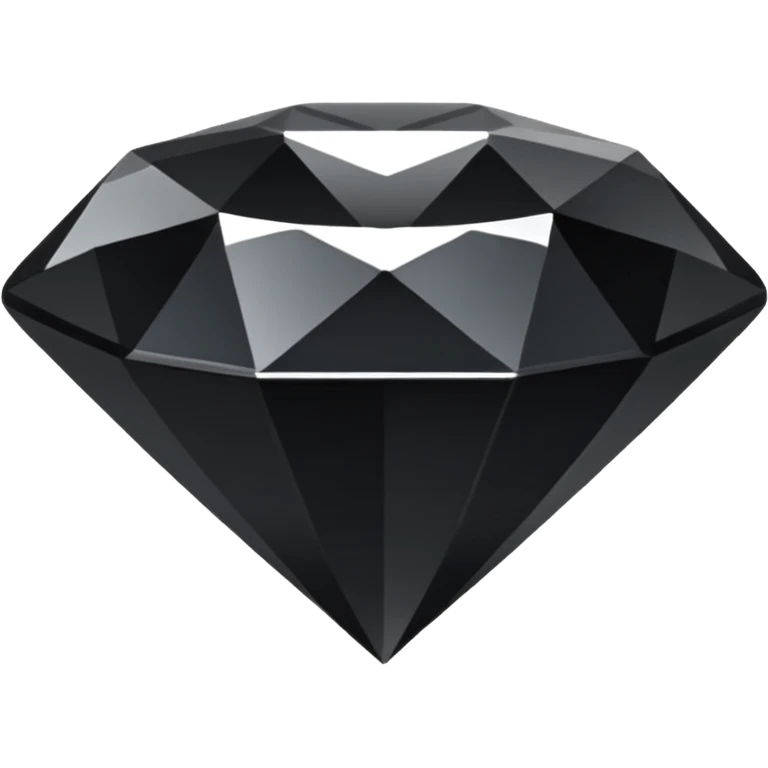 Un Emoji diamant Noir emoji