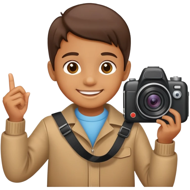 Nah çeken çocuk emoji