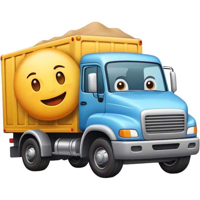 emoji getting run over by a truck  emoji