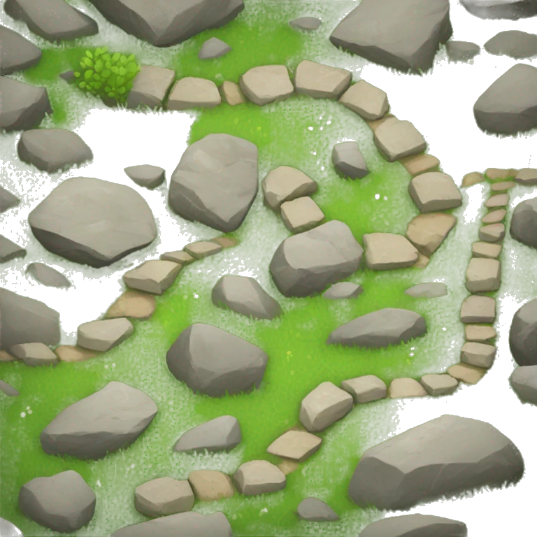 Stone path path emoji