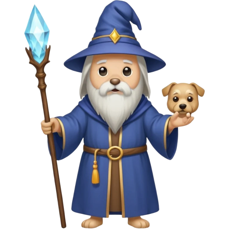 Dog wizard emoji