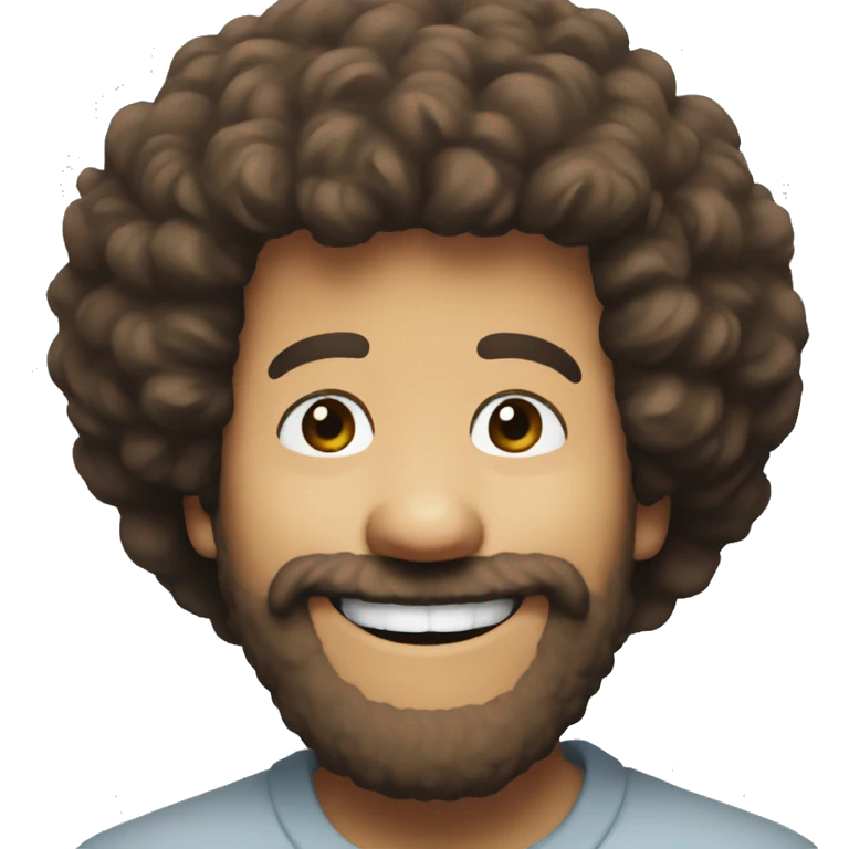 smile Bob Ross   emoji