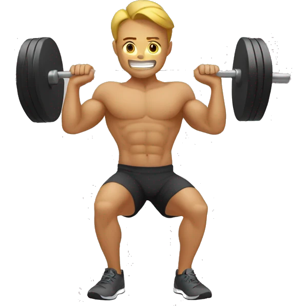 barbell squat emoji