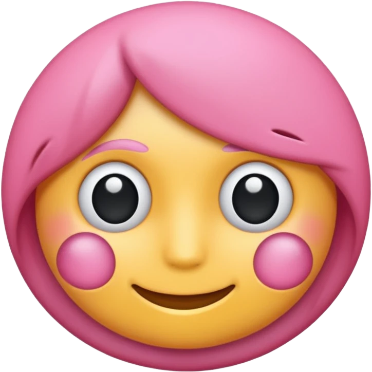Crea un círculo con color auténtico rosado  emoji