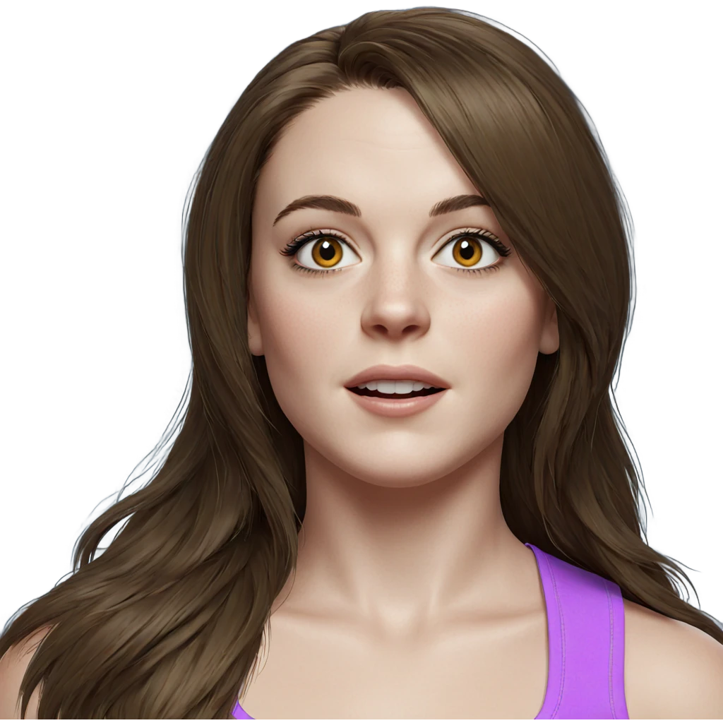realistic portrait of girl emoji