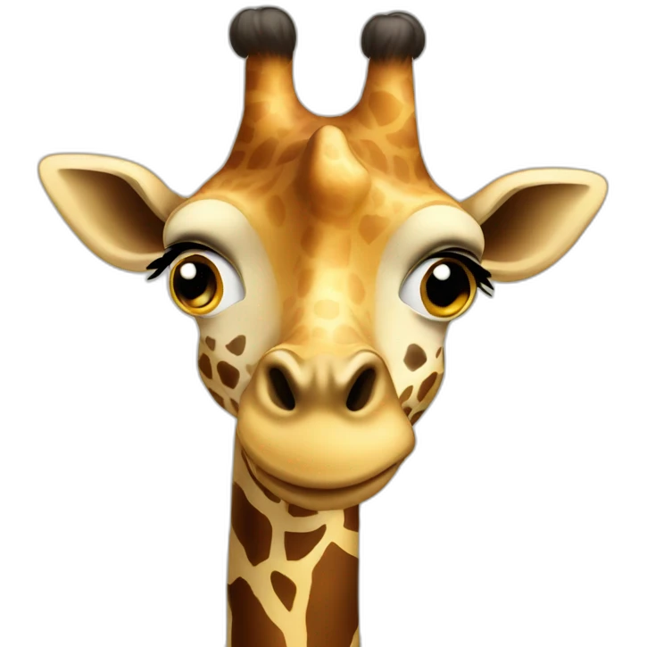 surprised giraffe emoji