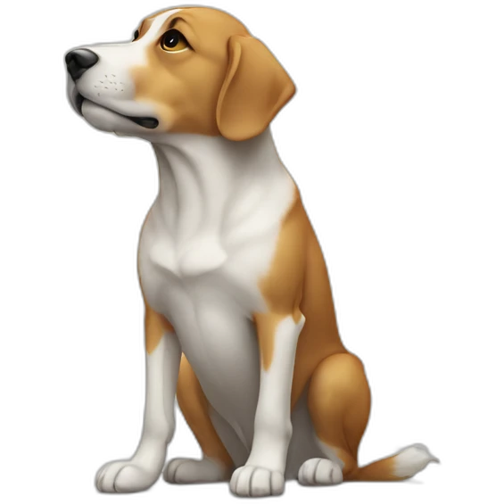 Dog praying emoji