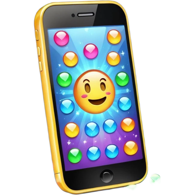 phone with sparkles emoji