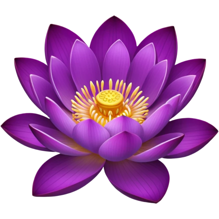 Purple lotus emoji