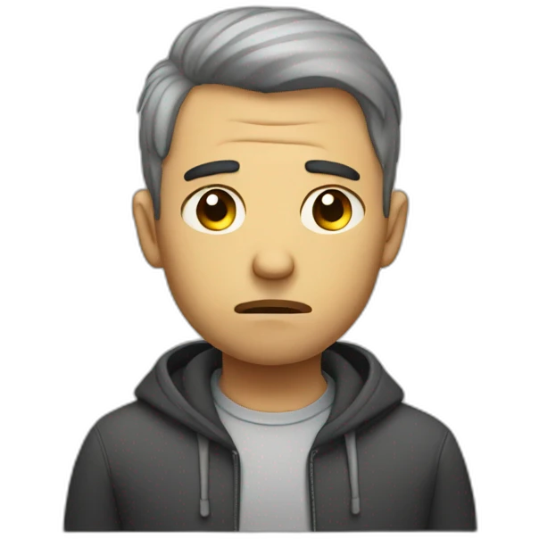 sad man emoji