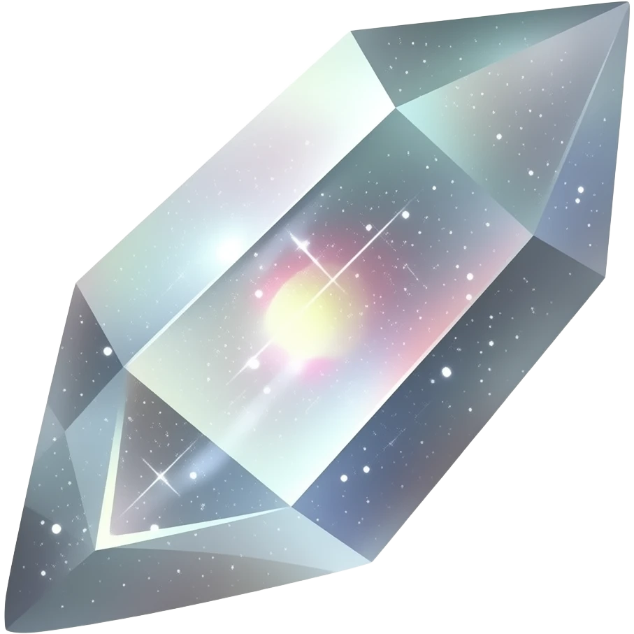 silver iridescent nebula crystal shard emoji